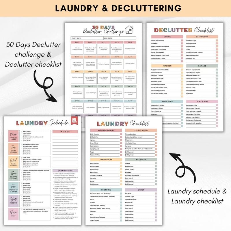 ADHD Cleaning & Organizing Toolkit - Chore Planner