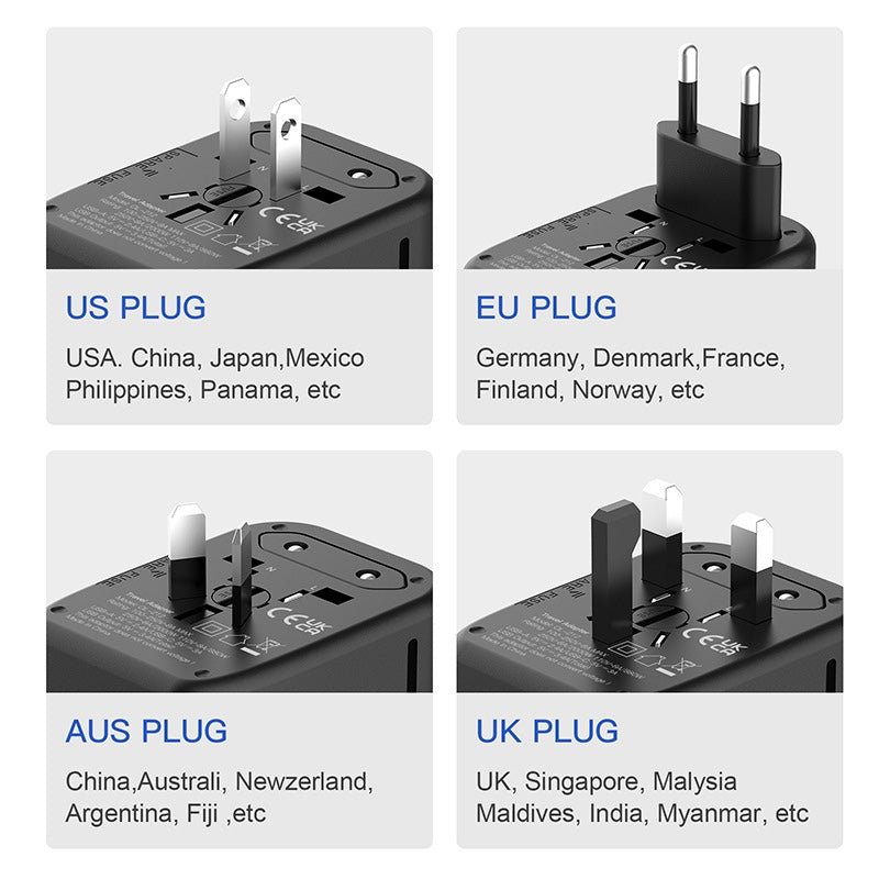 [224 Countries Universal] Multi-USB Port Multifunctional Conversion Socket For Travel And Home Use