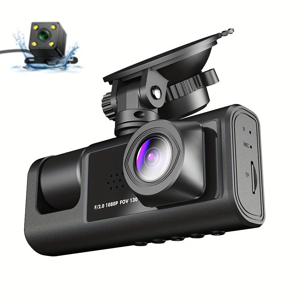 Safe Driving 3 Channel Camera Cycle Video Recorder