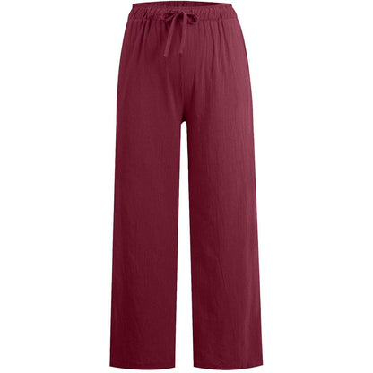 🔥Women's Summer Linen Cotton Wide Leg Pants