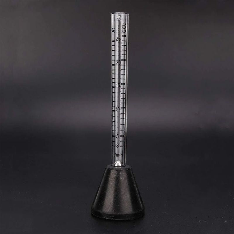 Exit Gas Shielded Welding Gun Gas Flow Meter Argon Carbon Dioxide Double Scale 25L/min