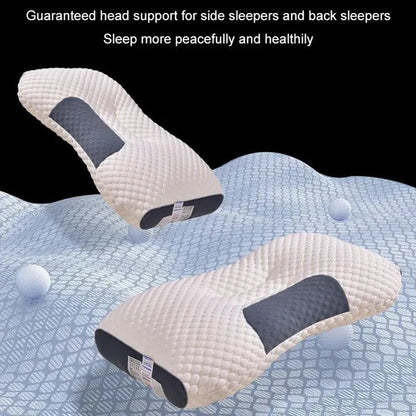 2025 Antibacterial Neck Support Sleep-Aid Massage Pillow