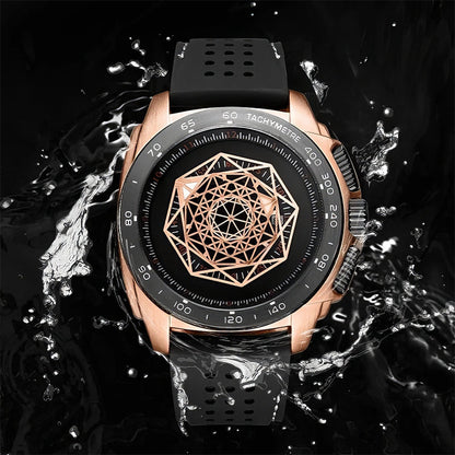 Men’s  Luminous Silicone Quartz Watch