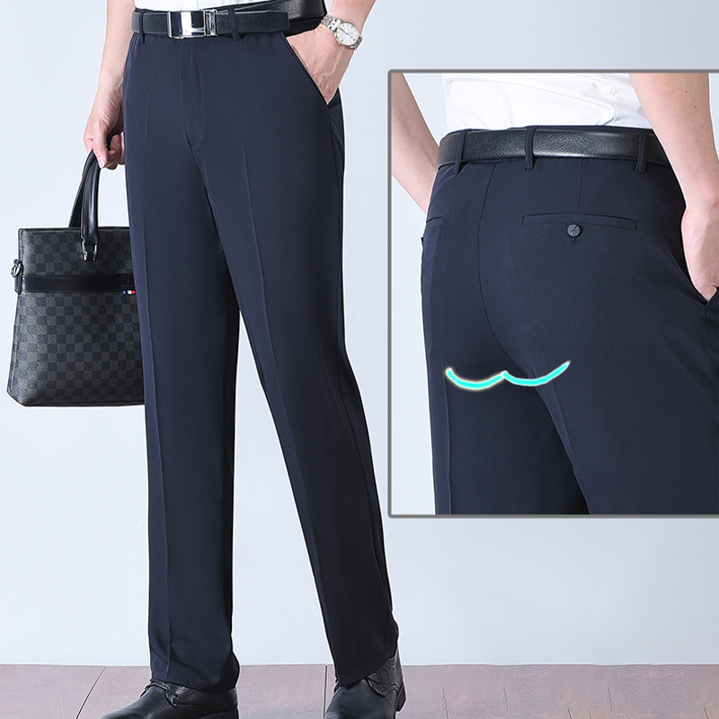 Men's Ice Silk Quick Dry Suit Pants