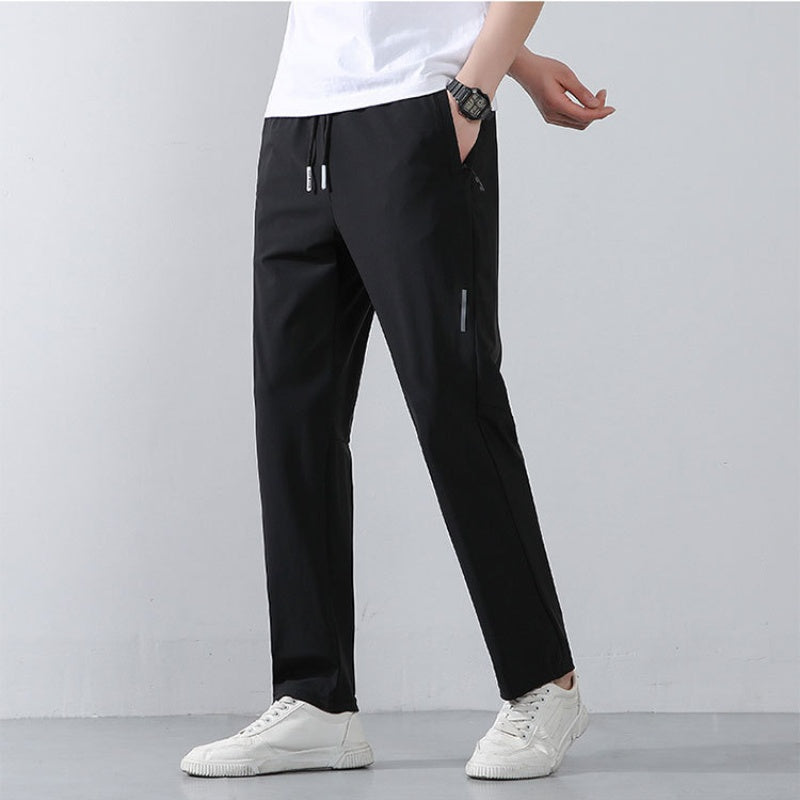 Men's Lightweight Athletic Pants with Zip Pockets